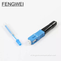 Hot smelt type glasvezel snelle connector
